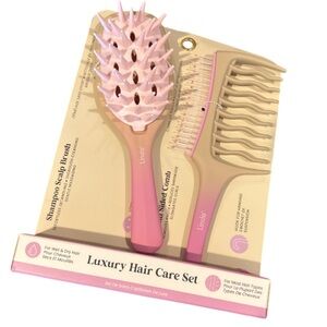 New Pink Luxury Hair Care Set Wet or Dry
